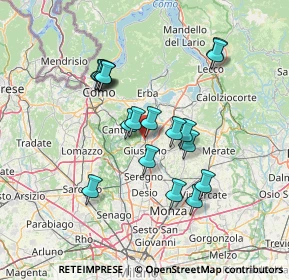 Mappa , 22060 Arosio CO, Italia (12.38389)