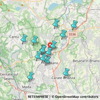 Mappa , 22060 Arosio CO, Italia (3.19429)