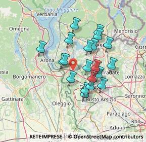 Mappa Vergiate, 21029 Vergiate VA, Italia (11.3495)