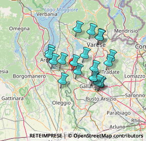 Mappa Vergiate, 21029 Vergiate VA, Italia (10.708)