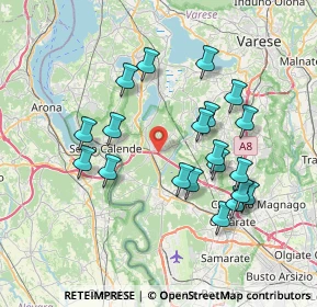 Mappa Vergiate, 21029 Vergiate VA, Italia (7.1245)