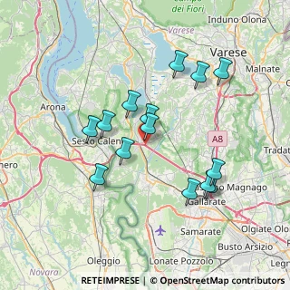 Mappa Vergiate, 21029 Vergiate VA, Italia (6.79643)