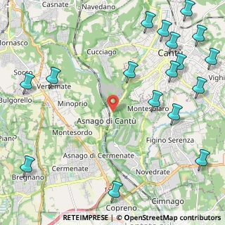 Mappa Via Filippo Rienti, 22063 Cantù CO, Italia (3.10294)