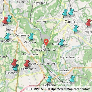 Mappa Via Filippo Rienti, 22063 Cantù CO, Italia (3.33563)