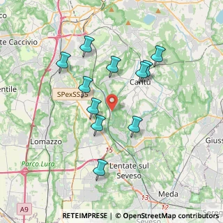 Mappa Via Filippo Rienti, 22063 Cantù CO, Italia (3.40636)
