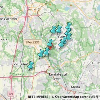 Mappa Via Filippo Rienti, 22063 Cantù CO, Italia (2.64909)