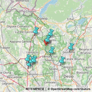 Mappa Via Filippo Rienti, 22063 Cantù CO, Italia (6.40182)