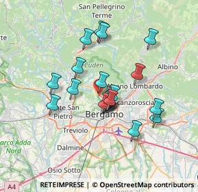 Mappa Via Samuele Biava, 24123 Bergamo BG, Italia (5.76684)