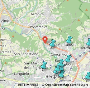 Mappa Via Samuele Biava, 24123 Bergamo BG, Italia (2.73636)