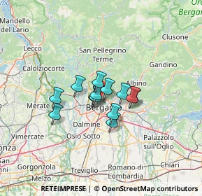Mappa Via Samuele Biava, 24123 Bergamo BG, Italia (7.69231)