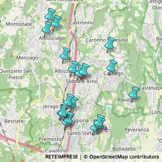 Mappa Via Agnelli, 21048 Solbiate Arno VA, Italia (2.11158)