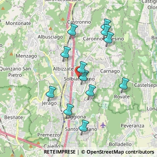 Mappa Via Agnelli, 21048 Solbiate Arno VA, Italia (1.88667)