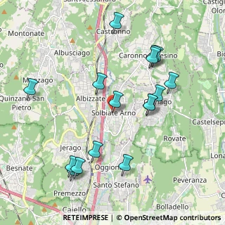 Mappa Via Agnelli, 21048 Solbiate Arno VA, Italia (2.11188)