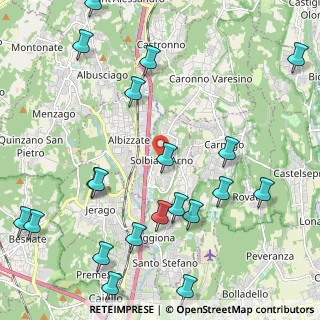 Mappa Via Agnelli, 21048 Solbiate Arno VA, Italia (2.7585)