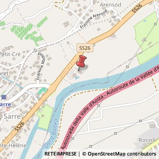 Mappa Viale Enrico Mattei, 2, 11010 Sarre, Aosta (Valle d'Aosta)