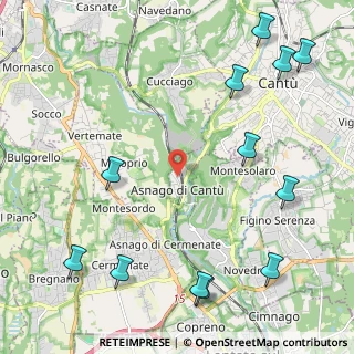 Mappa Via Duzioni, 22063 Cantù CO, Italia (2.96583)