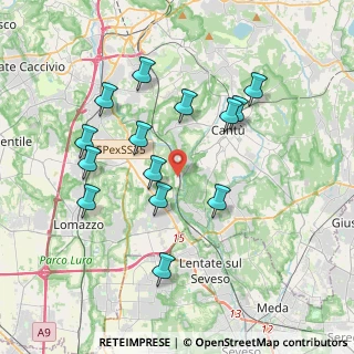 Mappa Via Duzioni, 22063 Cantù CO, Italia (3.67643)
