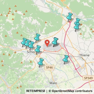 Mappa Via Friuli, 36015 Schio VI, Italia (3.73667)