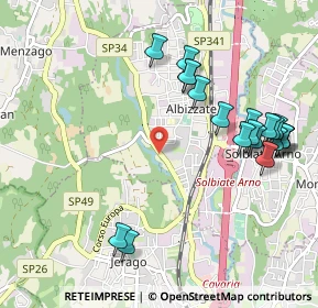 Mappa Via Alcide de Gasperi, 21041 Albizzate VA, Italia (1.134)