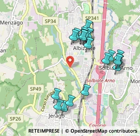 Mappa Via Alcide de Gasperi, 21041 Albizzate VA, Italia (0.977)