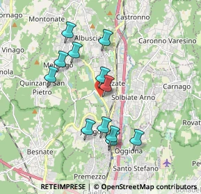 Mappa Via Alcide de Gasperi, 21041 Albizzate VA, Italia (1.68167)