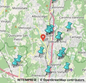 Mappa Via Alcide de Gasperi, 21041 Albizzate VA, Italia (2.09667)