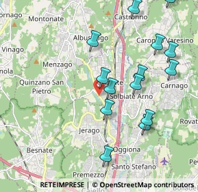Mappa Via Alcide de Gasperi, 21041 Albizzate VA, Italia (2.09857)