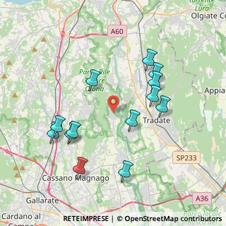 Mappa Via Cascina Baraggia, 21050 Castelseprio VA, Italia (3.91385)