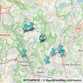 Mappa Via dell'Artigianato, 22063 Cantù CO, Italia (3.45667)
