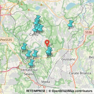 Mappa Via dell'Artigianato, 22063 Cantù CO, Italia (3.65917)