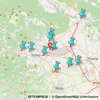 Mappa Vi Via, 36015 Schio VI, Italia (3.46273)