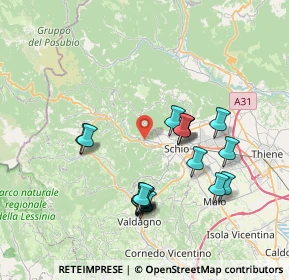 Mappa Via Roma, 36036 Torrebelvicino VI, Italia (7.12611)