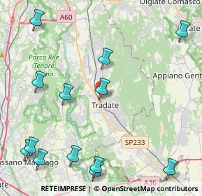 Mappa Via Campidoglio, 21049 Tradate VA, Italia (5.67538)