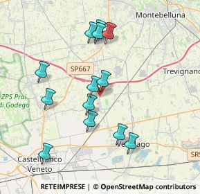 Mappa Via San Marco, 31050 Vedelago TV, Italia (3.64769)