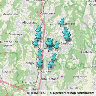 Mappa Via Alessandro Manzoni, 21048 Solbiate Arno VA, Italia (1.292)