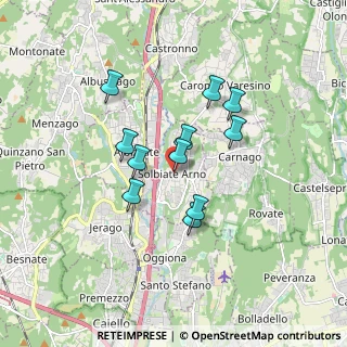 Mappa Via Alessandro Manzoni, 21048 Solbiate Arno VA, Italia (1.34091)