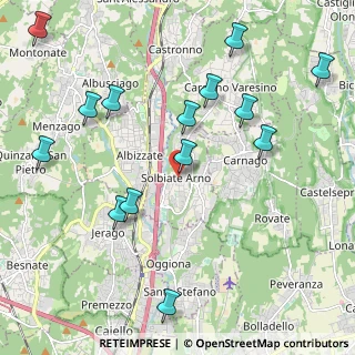 Mappa Via Alessandro Manzoni, 21048 Solbiate Arno VA, Italia (2.57933)