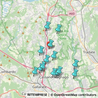Mappa Via Alessandro Manzoni, 21048 Solbiate Arno VA, Italia (3.92286)