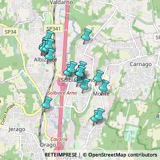 Mappa Via Alessandro Manzoni, 21048 Solbiate Arno VA, Italia (0.7795)