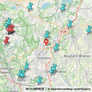 Mappa Via Vallassina, 22060 Arosio CO, Italia (6.493)