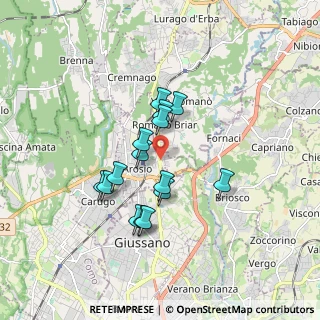 Mappa Via Vallassina, 22060 Arosio CO, Italia (1.40267)