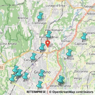 Mappa Via Vallassina, 22060 Arosio CO, Italia (3.01133)