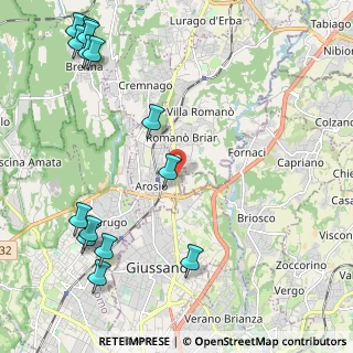Mappa Via Vallassina, 22060 Arosio CO, Italia (2.94143)