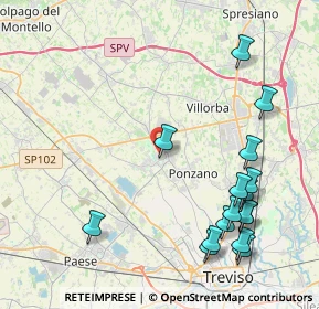 Mappa Via Marco Polo, 31050 Ponzano Veneto TV, Italia (4.99438)