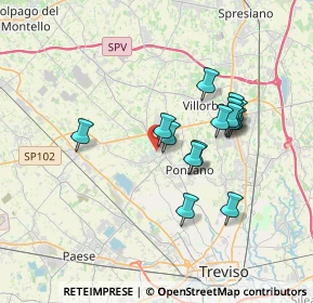 Mappa Via Marco Polo, 31050 Ponzano Veneto TV, Italia (3.024)