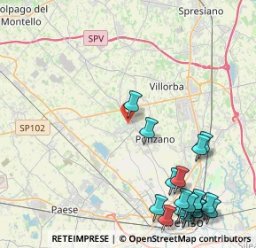 Mappa Via Marco Polo, 31050 Ponzano Veneto TV, Italia (6.02263)