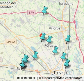 Mappa Via Marco Polo, 31050 Ponzano Veneto TV, Italia (5.03688)