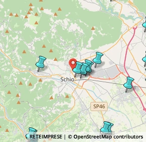Mappa Montenapoleone, 36015 Schio VI, Italia (6.22158)