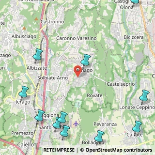 Mappa Via Deledda, 21040 Carnago VA, Italia (3.34364)