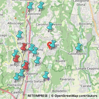 Mappa Via Deledda, 21040 Carnago VA, Italia (2.60824)